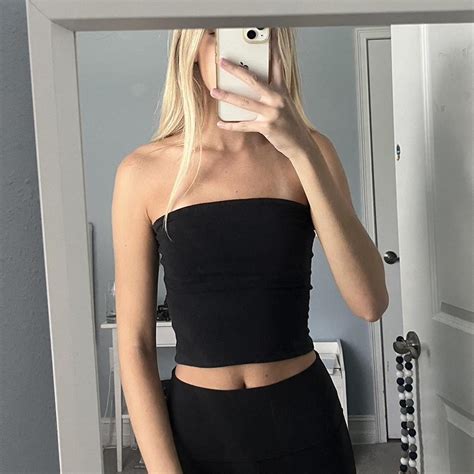 Brandy Melville Black Tube Top Depop