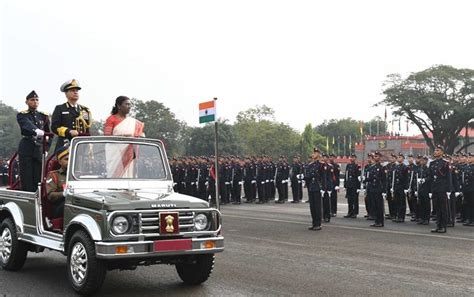 President Droupadi Murmu Reviews Passing Out Parade Of 145th Batch Of National Defense Academy