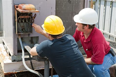 Repairing Industrial Air Conditioner — Stock Photo © lisafx #6516799