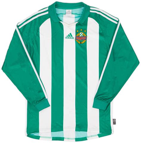 2003 04 Rapid Vienna Home L S Shirt 9 10 M L