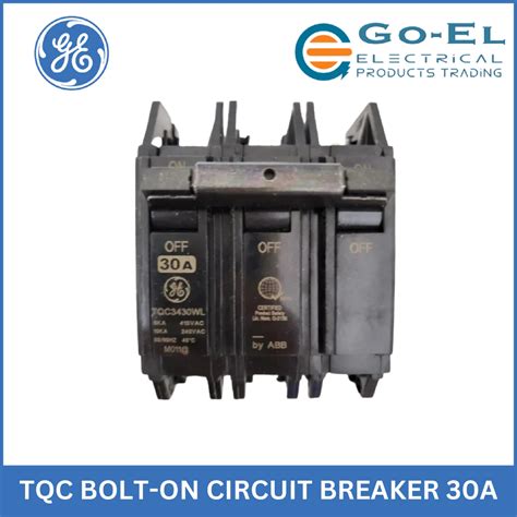 GE TQC Circuit Breaker Bolt On 3 Pole 20A 100A Shopee Philippines