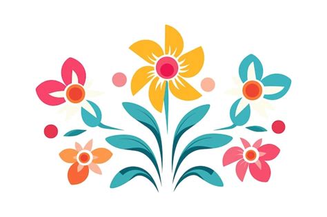 Premium Vector | Flower design illustration for logo wall art sticker ...