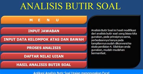 Download Analisis Butir Soal Dengan Excel Biologizone