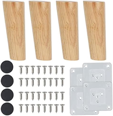 Findir Pcs Pieds De Meuble Cm En Bois Pieds De Canap Bois Avec