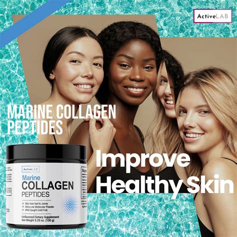 Wild Caught Marine Collagen Peptides Low Molecular Powder Live Active Lab