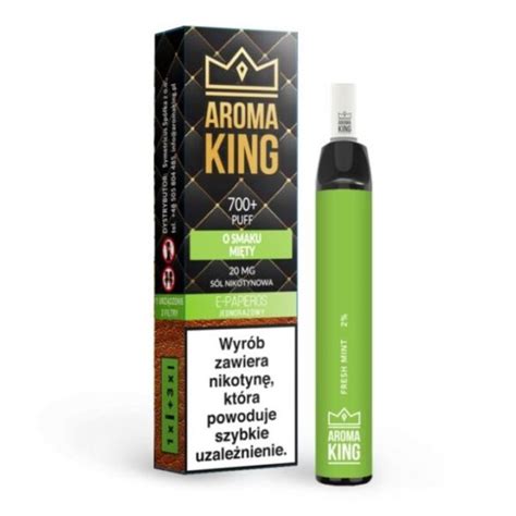 Papieros Jednorazowy Aroma King 700 Mięta aleChmura