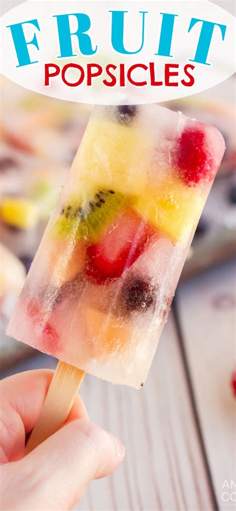 Frozen Fruit Popsicles, Fruit Ice Pops, Homemade Fruit Popsicles ...