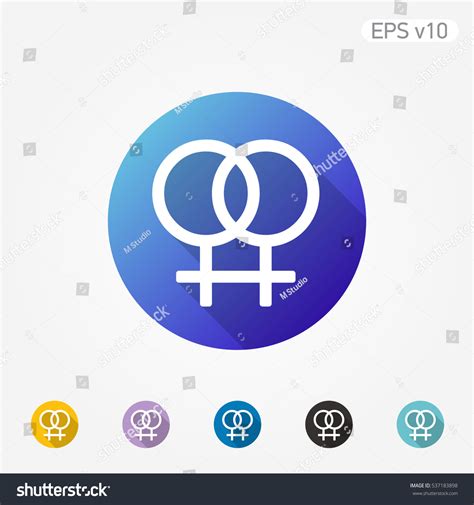 Colored Icon Sex Symbol Shadow Stock Vector Royalty Free 537183898 Shutterstock