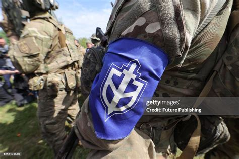 UKRAINE - MAY 24, 2023 - The logo of the Russian Volunteer Corps is... News Photo - Getty Images