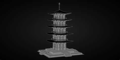 Japanese Pagoda - Blender Market