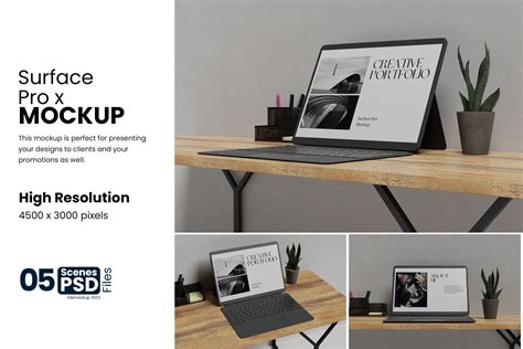 Surface Pro Mockup Design Cuts