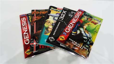 Bags For Sega Genesis 32x Manuals Retroprotection