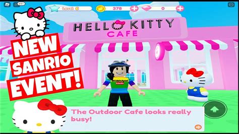 *NEW* HELLO KITTY CAFE walk through Tutorial | ROBLOX Official Sanrio Event