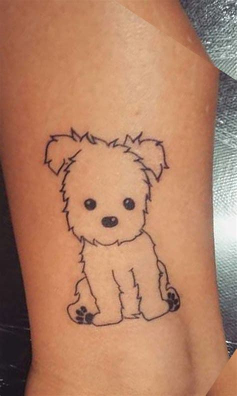 30 Cute Small And Simple Dog Tattoo Ideas For Women Animal Lovers Dog