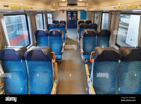 Passenger Train interior Stock Photo - Alamy