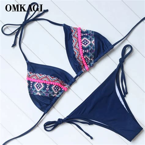 Buy Omkagi Brand Micro Bikini Set Swimsuit Swimwear