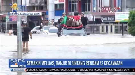 Semakin Meluas Banjir Di Sintang Rendam 12 Kecamatan YouTube