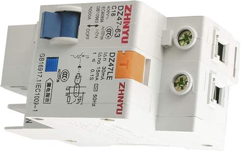 Aexit DZ47 63 C16 Circuit Breakers DZ47LE 16A AC 400V 1P N ELCB Earth