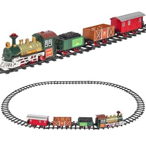 Best Choice Products Kids Classic Electric Railway Train Car Track Play ...