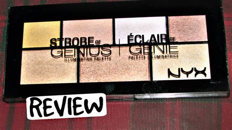 Nyx Strobe Of Genius Palette Review Swatches Youtube