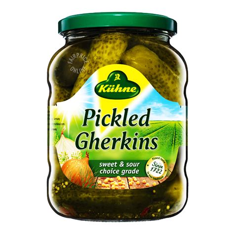 Kuhne Pickled Gherkins Sweet And Sour Ntuc Fairprice