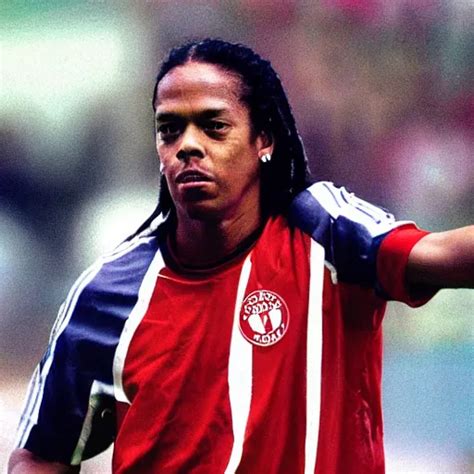 Photograph Ronaldinho Playing For AFC Ajax Amserdam Stable Diffusion