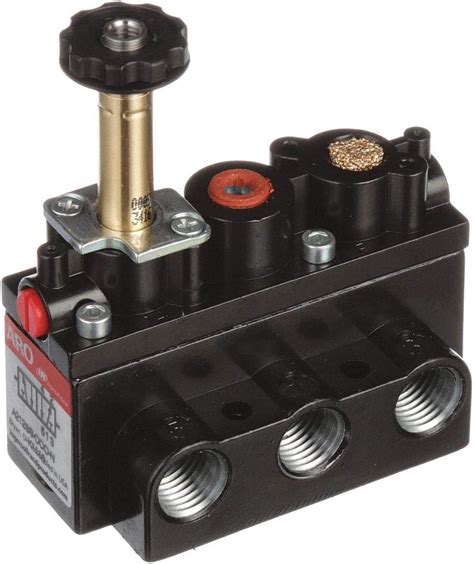 Amazon.com: Solenoid Air Control Valve, 1/4 In, 4-Way : Industrial ...