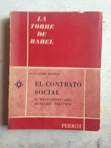 El Contrato Social O Principios Del Derecho Politico MercadoLibre