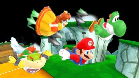 Mario Party Island Tour Minigames Bowser Jr Vs Mario Vs Yoshi Vs