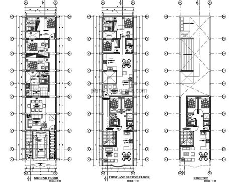 Proyecto De Viviendas De 4 Niveles Planos De Autocad 3006212 Planos Cad