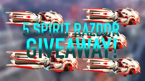 Spirit Razdor Giveaway Main Giveaway Video War Robots Giveaway