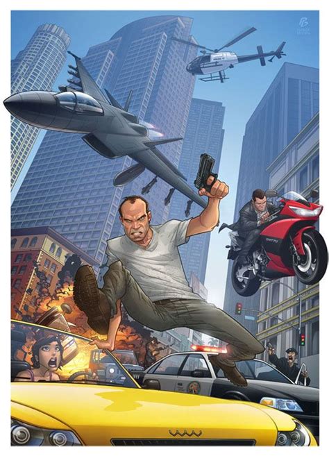 Artists Edgy Grand Theft Auto Fan Art Is A Hit Grand Theft Auto Gta