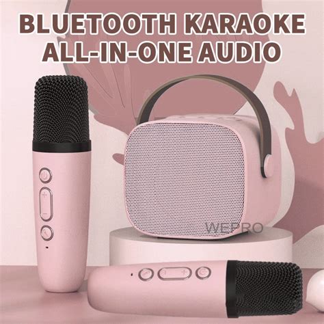 Jual Mini Karaoke Speaker Bluetooth Bass K1 Microphone Premium Set