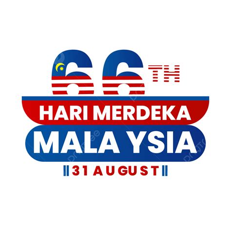 66th Logo Independence Day Of Malaysia 31 August 2023 Vector Malaysia