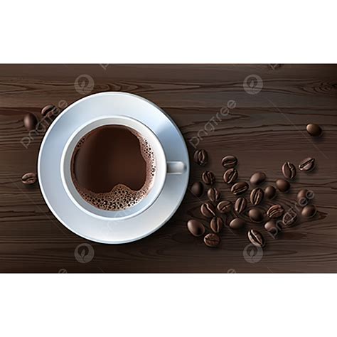 Realistic Coffee Cup Vector Art Png Vector Illustration Of A Realistic