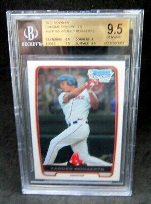 Xander Bogaerts Rc Bowman Chrome Prospects Rookie Bgs Red