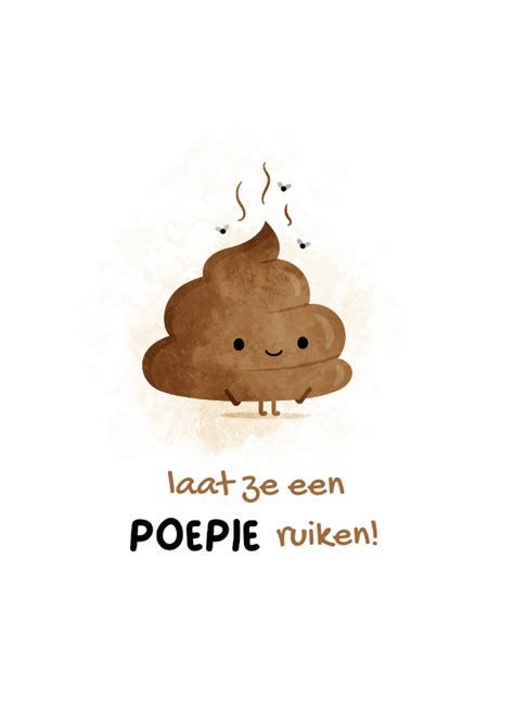 Succes Kaart Kaart Laat Ze Een Poepie Ruiken Kaartje Go