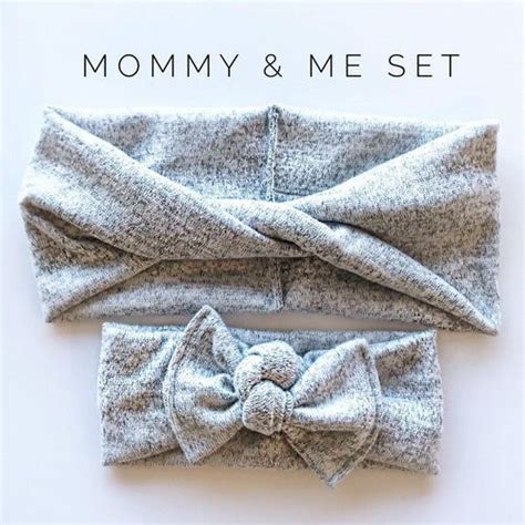 Mommy Me Sets Boho Twists Handmade Headbands Bow Headband