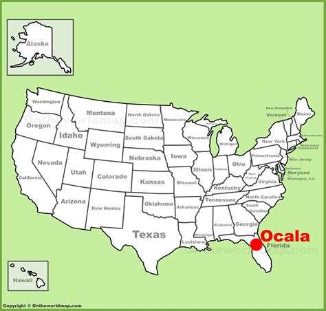 ocala location    map ontheworldmapcom