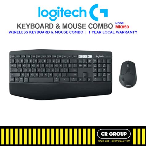 Logitech Mk850 Performance Wireless Keyboard And Mouse Curved Keyframe