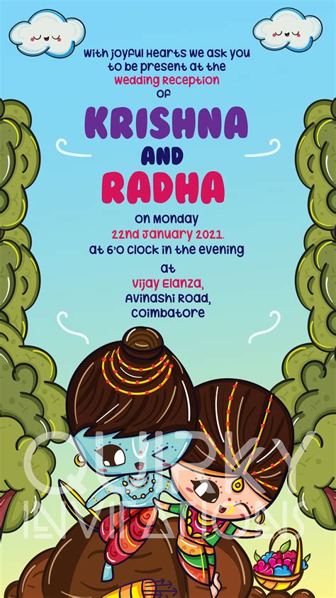 Quirky Indian Wedding Invitations - Ram & Sita Wedding