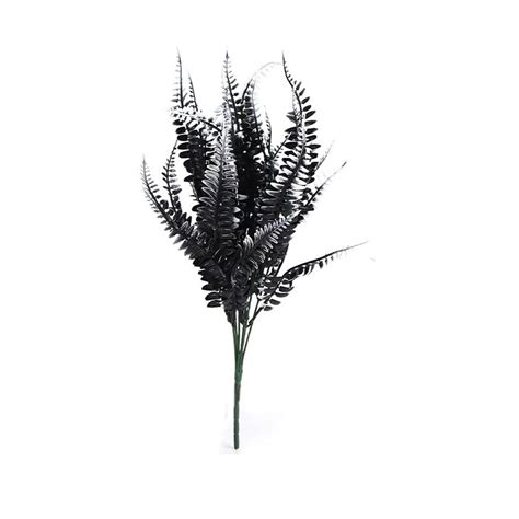 Holloyiver Artificial Plants Outdoor Summer Decor Fake Plants Black