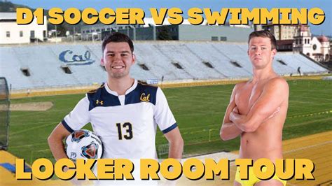 D Soccer Vs Swimmer Touring Cal Mens Soccer Locker Room Pk