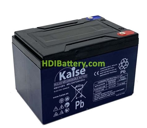 Batería De Plomo Agm Kaise Kb1212ev 12 Voltios 12 Amperios