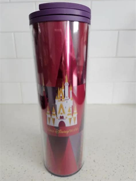 Disney World Parks Starbucks Cinderella Castle Travel Tumbler