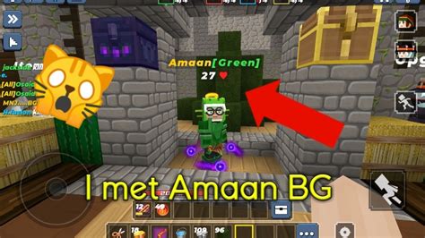 I Met Amaan Bg In Bedwars 😱😱 Youtube