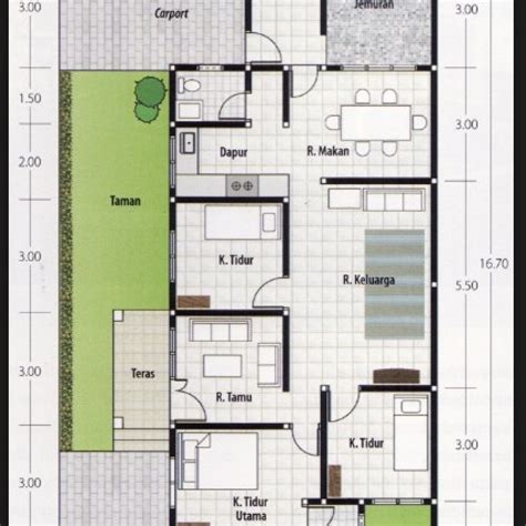 Desain Rumah Kamar 3 Minimalis123