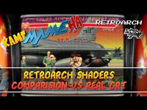 Retroarch Shaders Comparision vs Real CRT - 4K UHD : emulation