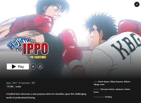 Hajime No Ippo The Fighting Tv Series🍍 Explore O Fascinante Universo