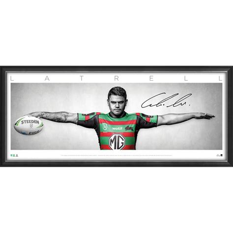 South Sydney Rabbitohs - Latrell Mitchell Wings Signed and Framed ...